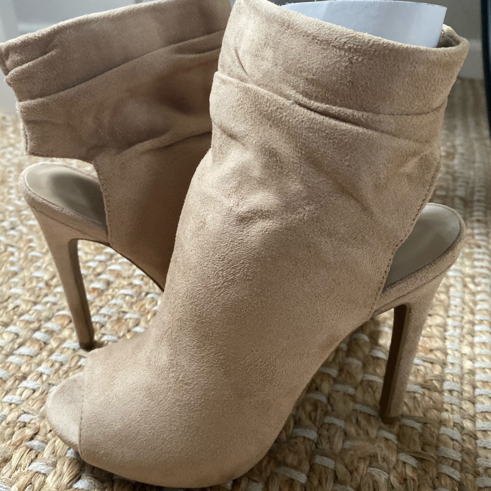 Open Toe Heel Booties